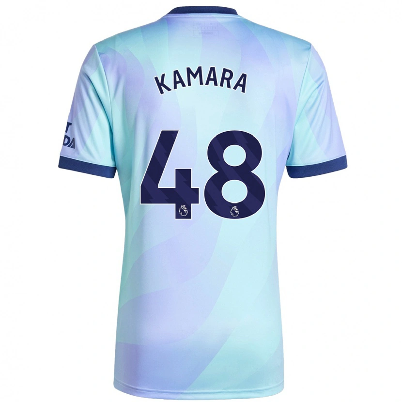 Danxen Kid Osman Kamara #48 Aqua Third Jersey 2024/25 T-Shirt