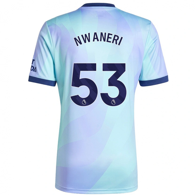 Danxen Kid Ethan Nwaneri #53 Aqua Third Jersey 2024/25 T-Shirt