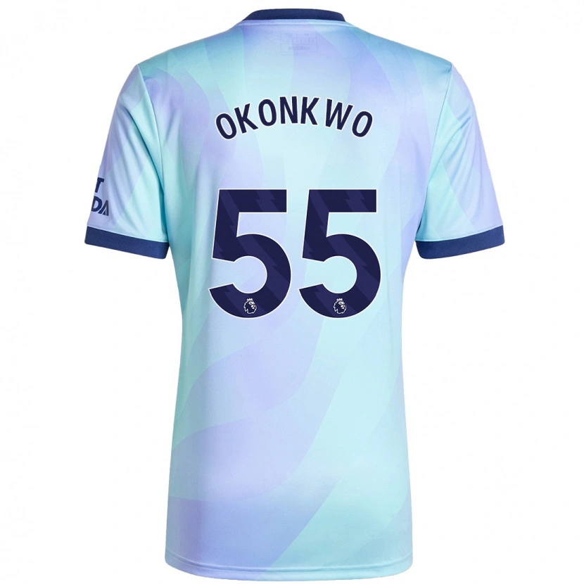 Danxen Kid Brian Okonkwo #55 Aqua Third Jersey 2024/25 T-Shirt