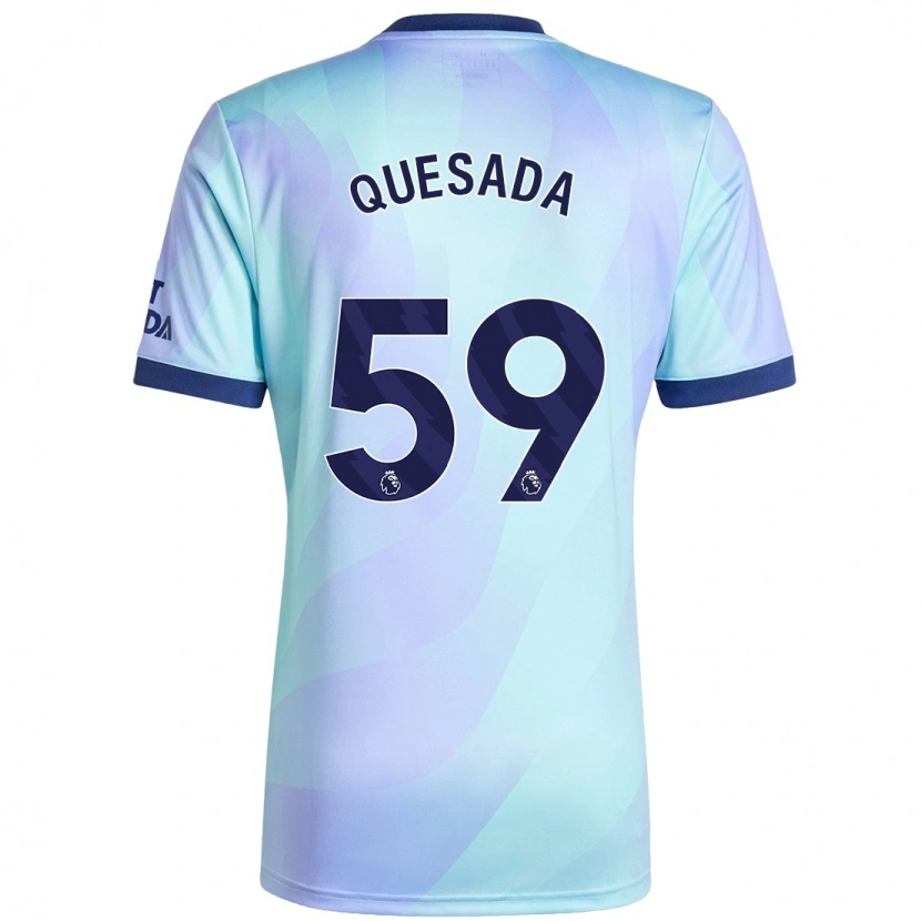 Danxen Kid Elián Quesada #59 Aqua Third Jersey 2024/25 T-Shirt