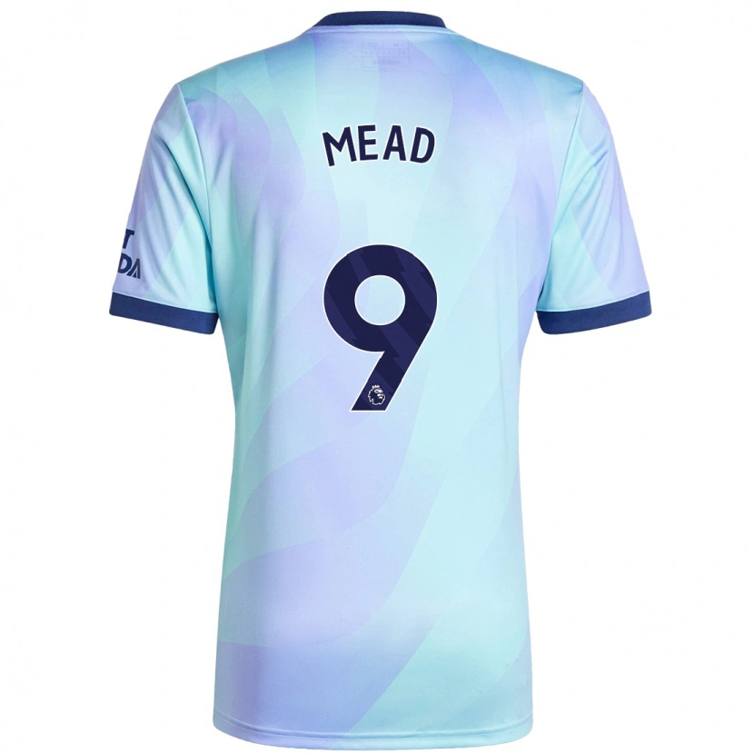 Danxen Kid Beth Mead #9 Aqua Third Jersey 2024/25 T-Shirt