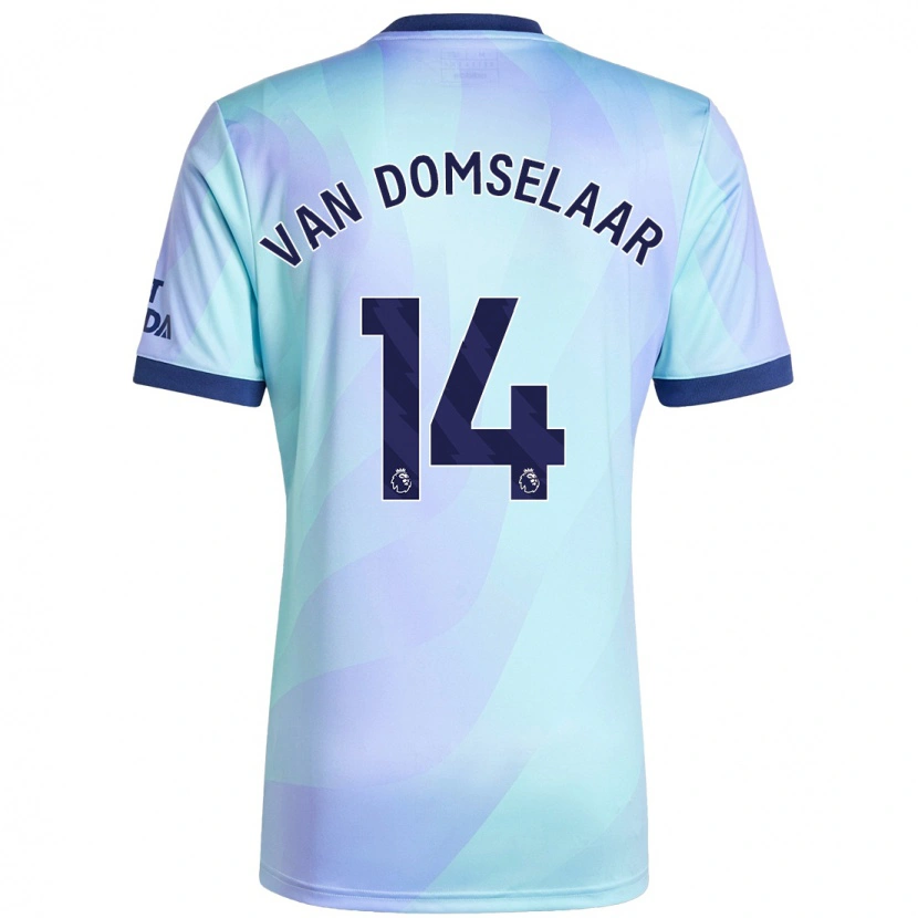 Danxen Kid Daphne Van Domselaar #14 Aqua Third Jersey 2024/25 T-Shirt