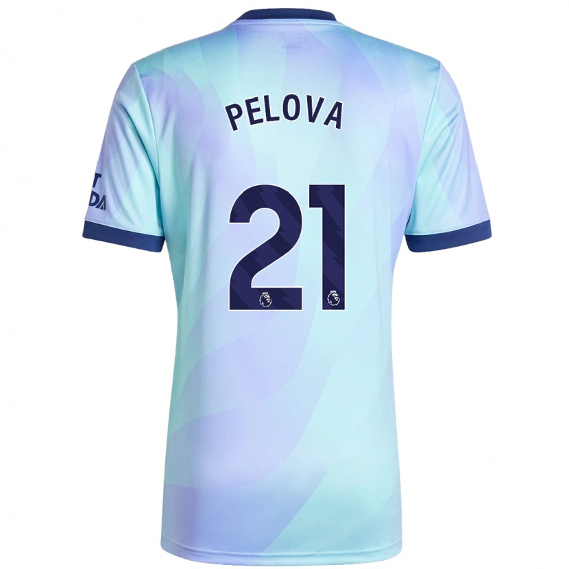 Danxen Kid Victoria Pelova #21 Aqua Third Jersey 2024/25 T-Shirt