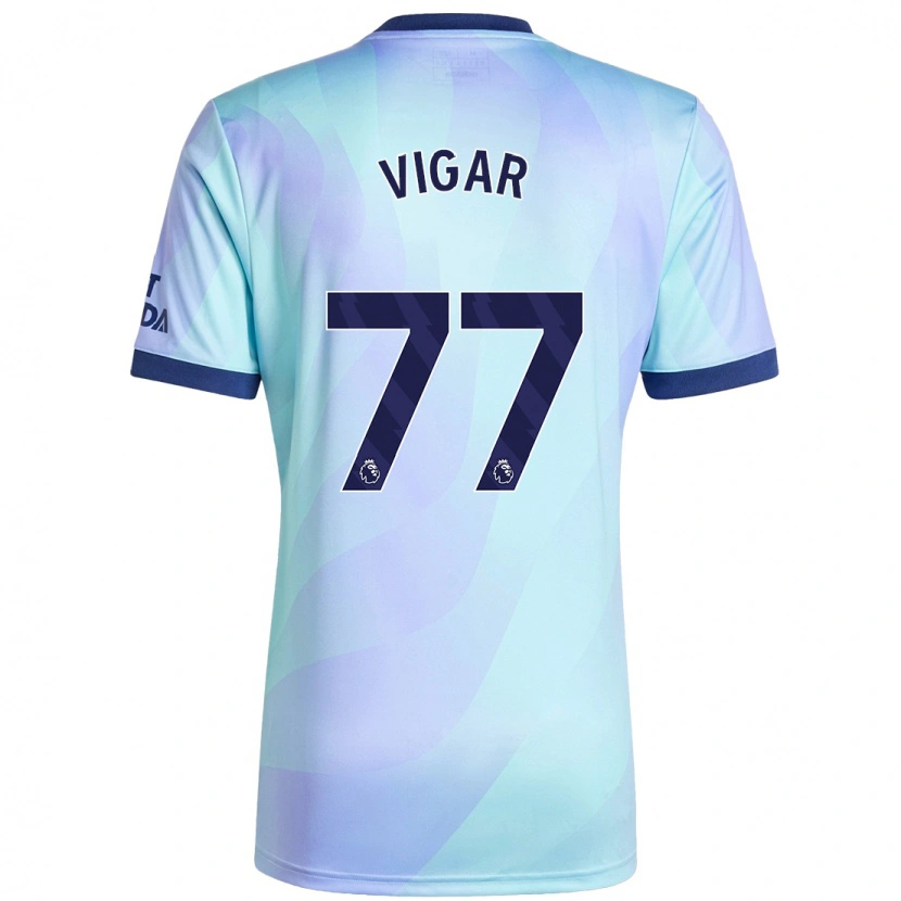 Danxen Kid Billy Vigar #77 Aqua Third Jersey 2024/25 T-Shirt