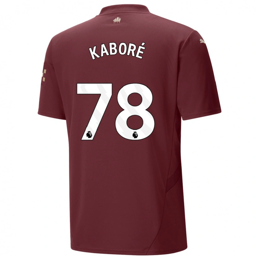 Danxen Kid Issa Kaboré #78 Maroon Third Jersey 2024/25 T-Shirt