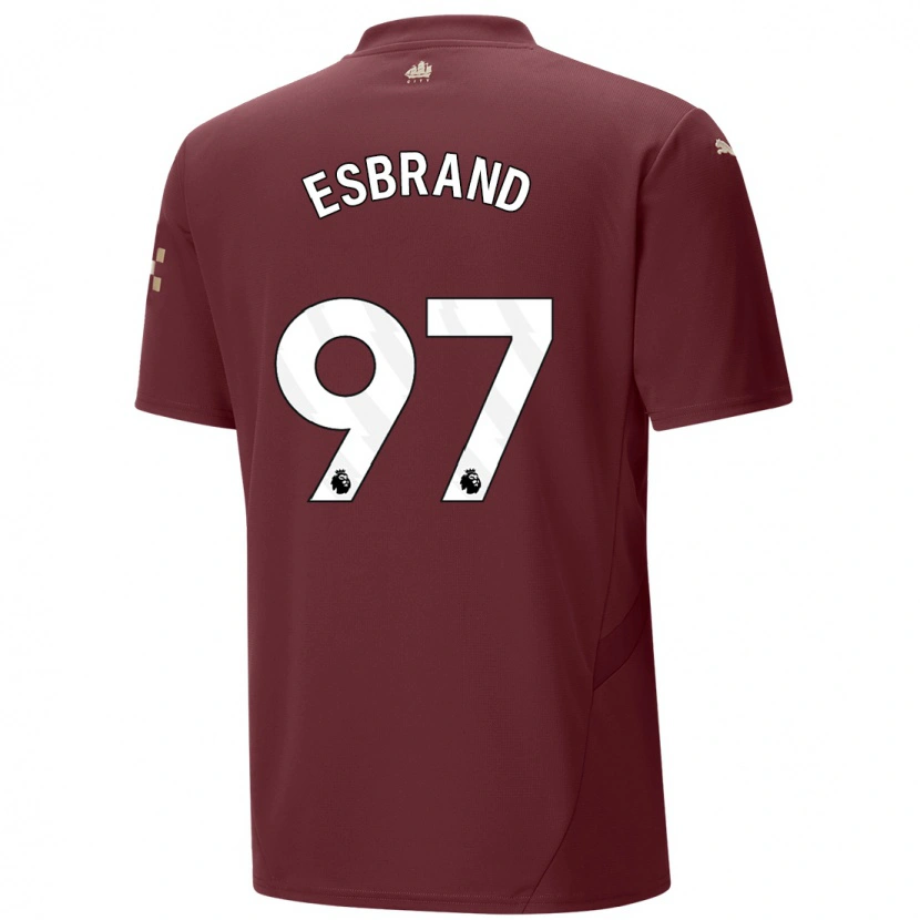 Danxen Kid Josh Wilson-Esbrand #97 Maroon Third Jersey 2024/25 T-Shirt