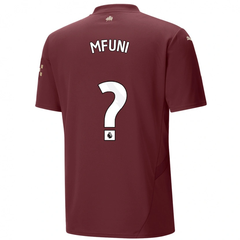 Danxen Kid Stephen Mfuni #0 Maroon Third Jersey 2024/25 T-Shirt