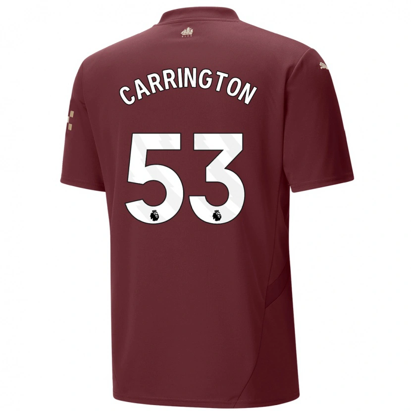 Danxen Kid Ezra Carrington #53 Maroon Third Jersey 2024/25 T-Shirt