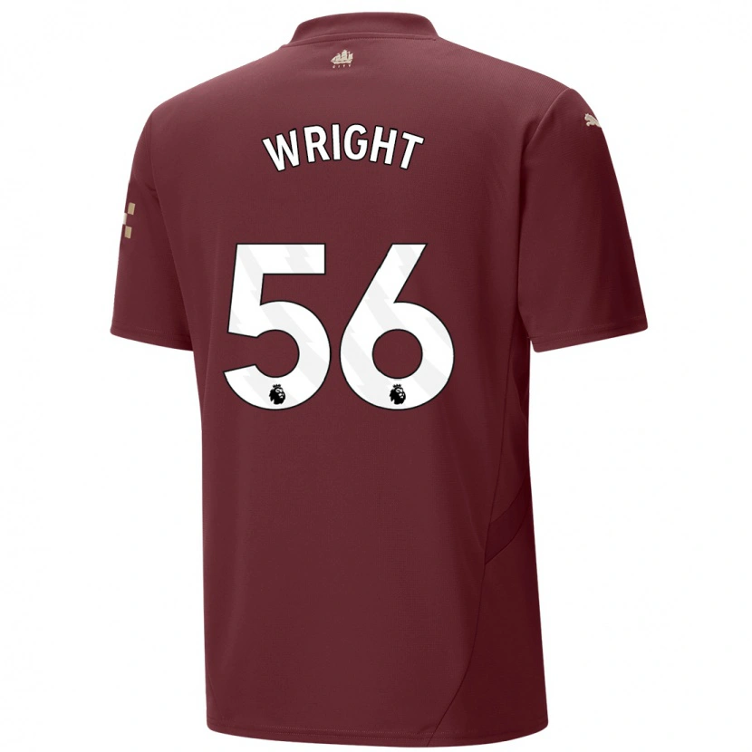 Danxen Kid Jacob Wright #56 Maroon Third Jersey 2024/25 T-Shirt