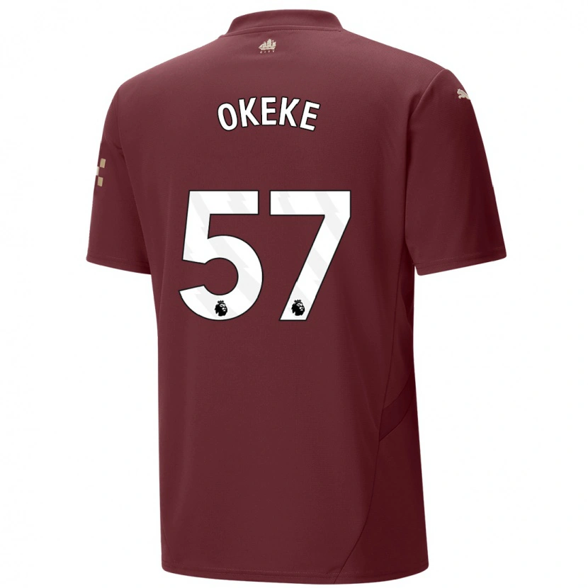 Danxen Kid Michael Okeke #57 Maroon Third Jersey 2024/25 T-Shirt