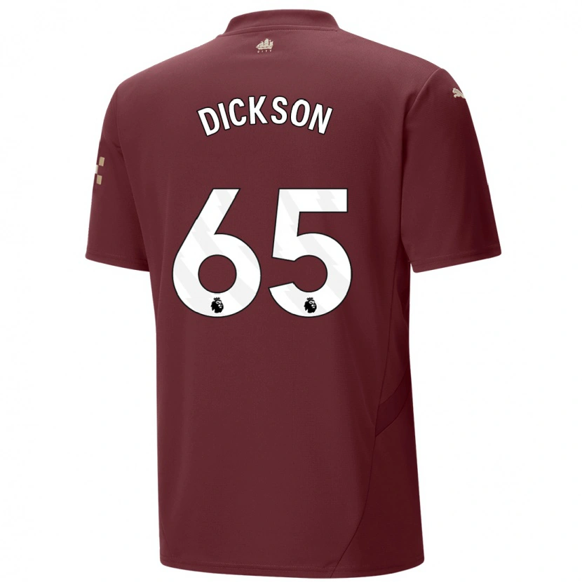 Danxen Kid Will Dickson #65 Maroon Third Jersey 2024/25 T-Shirt