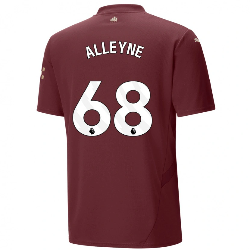 Danxen Kid Max Alleyne #68 Maroon Third Jersey 2024/25 T-Shirt