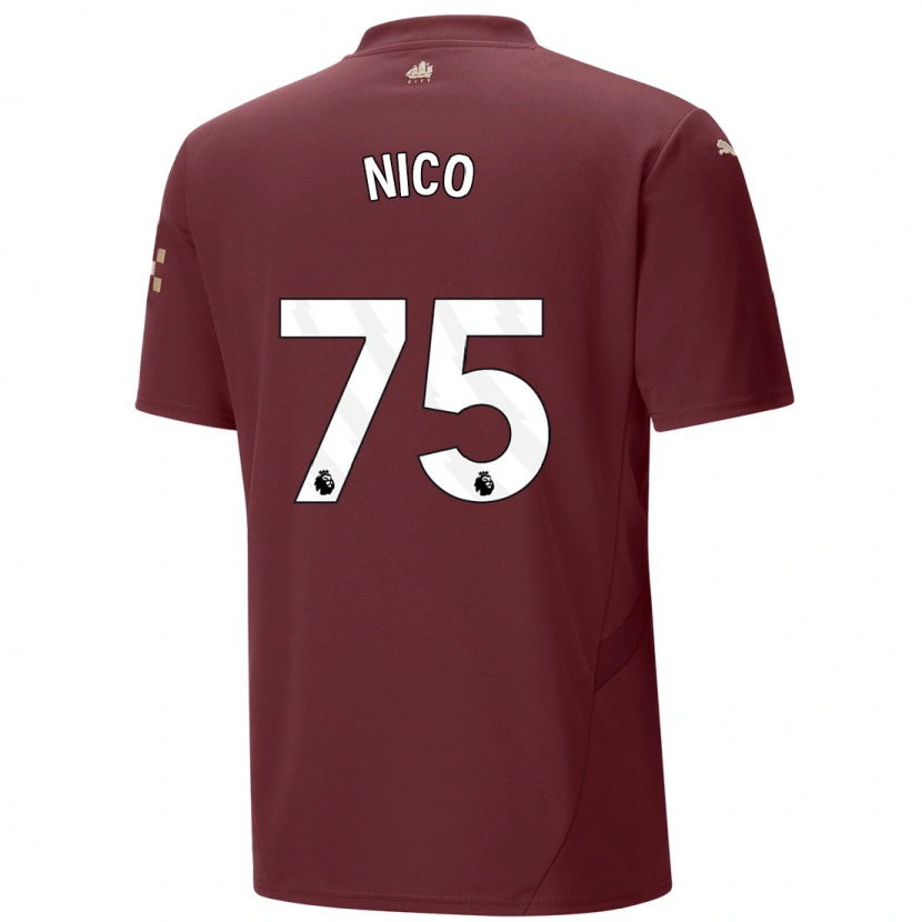 Danxen Kid Nico O'reilly #75 Maroon Third Jersey 2024/25 T-Shirt