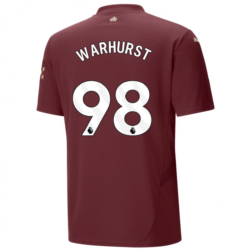 Danxen Kid Matty Warhurst #98 Maroon Third Jersey 2024/25 T-Shirt