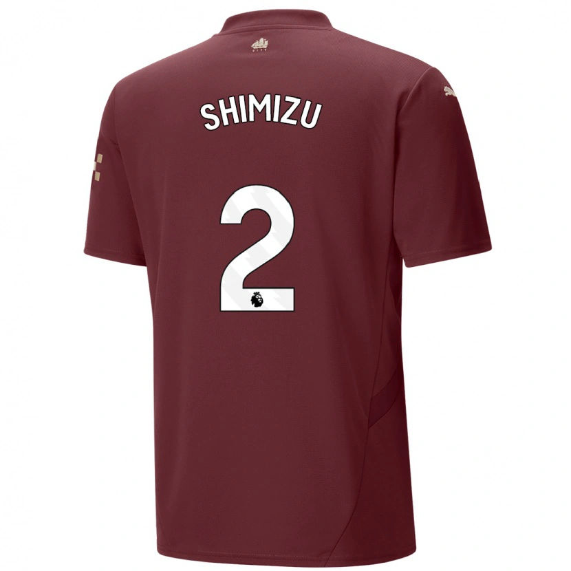 Danxen Kid Risa Shimizu #2 Maroon Third Jersey 2024/25 T-Shirt