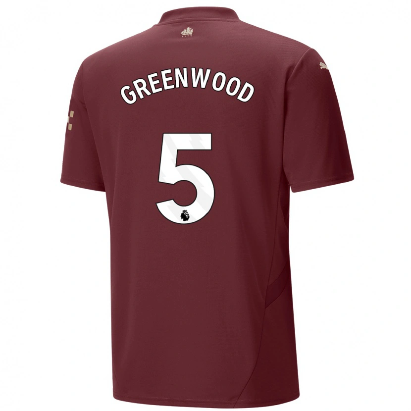 Danxen Kid Alex Greenwood #5 Maroon Third Jersey 2024/25 T-Shirt