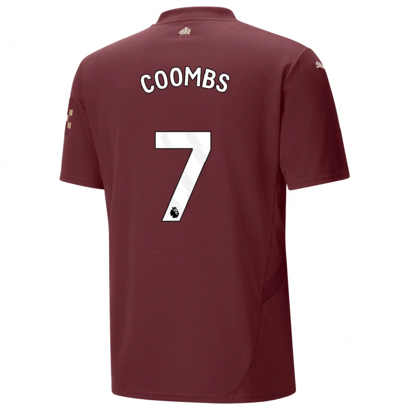 Danxen Kid Laura Coombs #7 Maroon Third Jersey 2024/25 T-Shirt