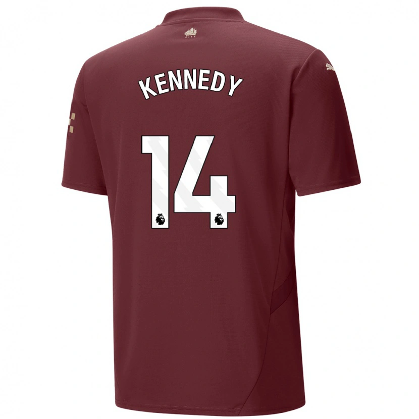 Danxen Kid Alanna Kennedy #14 Maroon Third Jersey 2024/25 T-Shirt