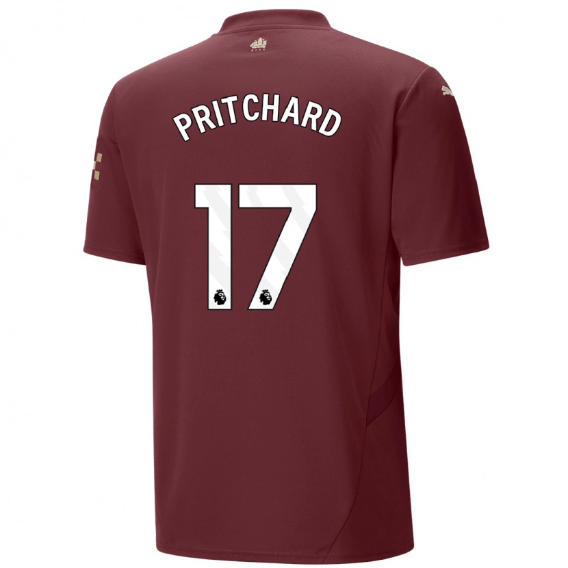 Danxen Kid Poppy Pritchard #17 Maroon Third Jersey 2024/25 T-Shirt