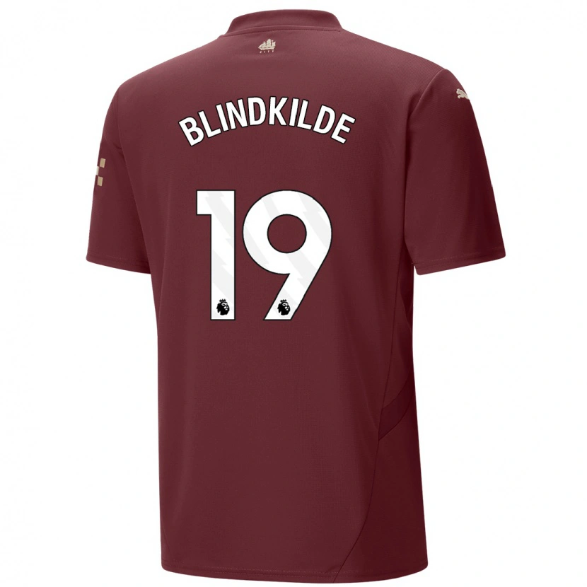 Danxen Kid Laura Blindkilde Brown #19 Maroon Third Jersey 2024/25 T-Shirt