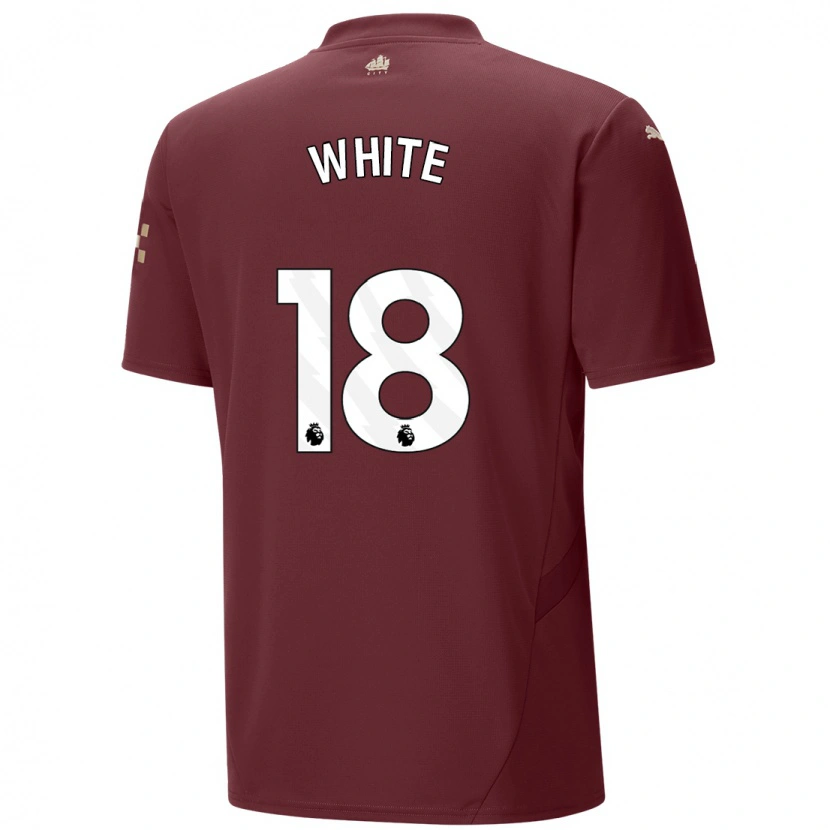 Danxen Kid Ellen White #18 Maroon Third Jersey 2024/25 T-Shirt