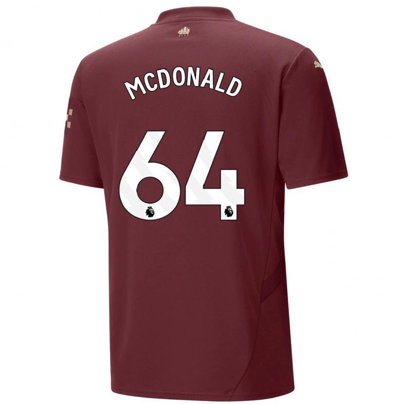 Danxen Kid Rowan Mcdonald #64 Maroon Third Jersey 2024/25 T-Shirt