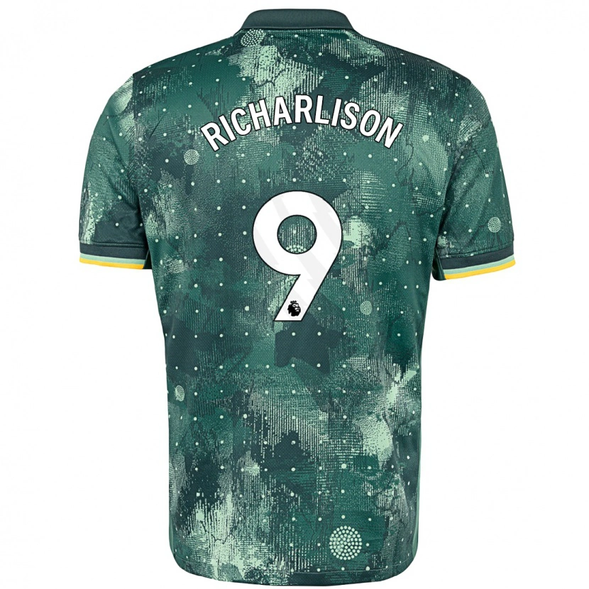 Danxen Kid Richarlison #9 Mint Green Third Jersey 2024/25 T-Shirt