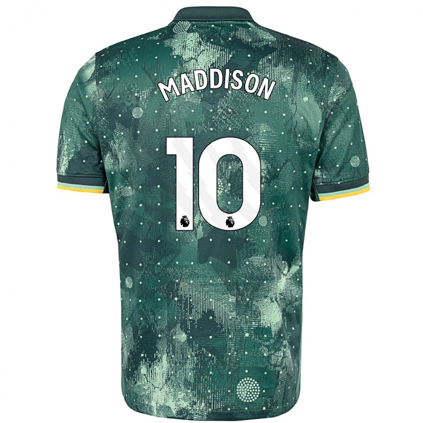 Danxen Kid James Maddison #10 Mint Green Third Jersey 2024/25 T-Shirt