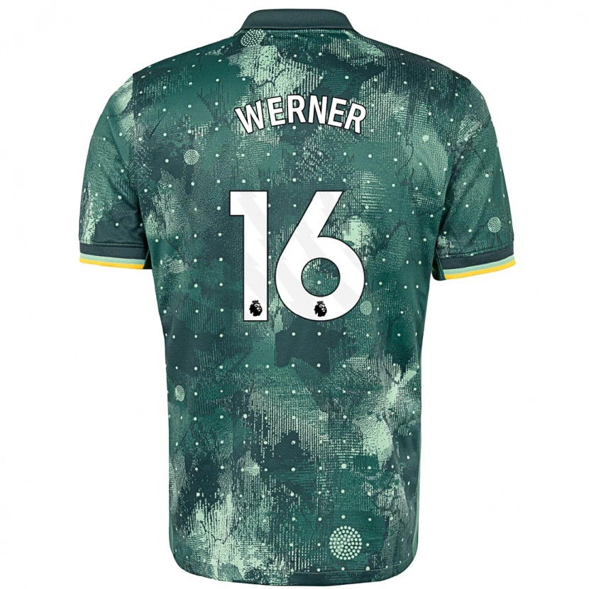 Danxen Kid Timo Werner #16 Mint Green Third Jersey 2024/25 T-Shirt