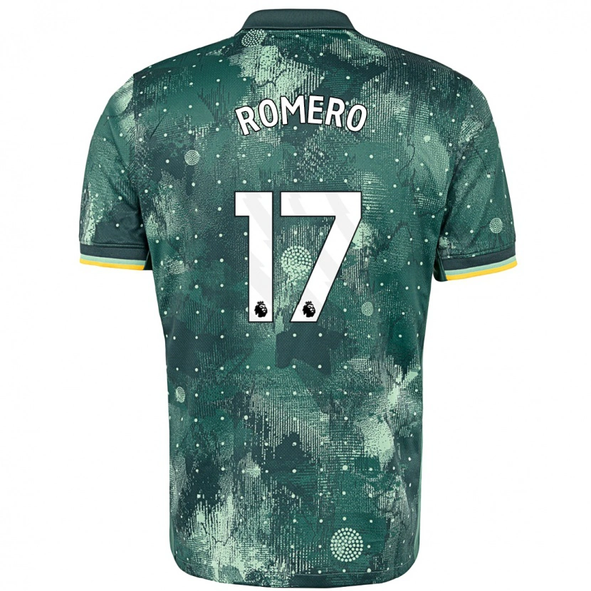 Danxen Kid Cristian Romero #17 Mint Green Third Jersey 2024/25 T-Shirt