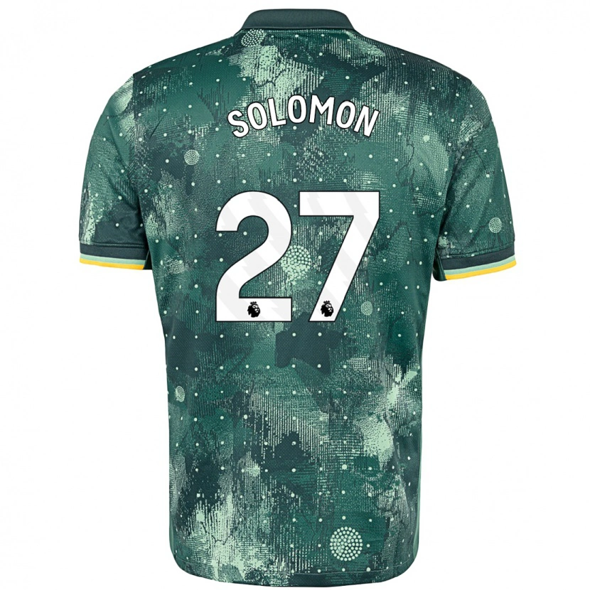 Danxen Kid Manor Solomon #27 Mint Green Third Jersey 2024/25 T-Shirt