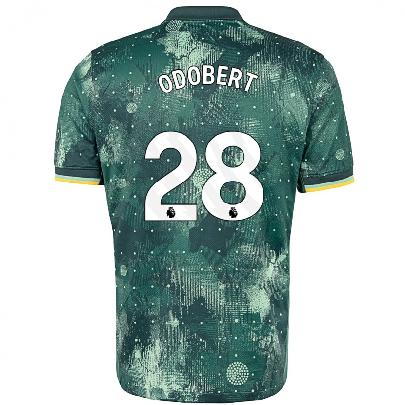 Danxen Kid Wilson Odobert #28 Mint Green Third Jersey 2024/25 T-Shirt