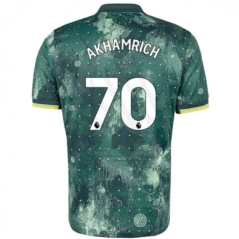 Danxen Kid Yusuf Akhamrich #70 Mint Green Third Jersey 2024/25 T-Shirt