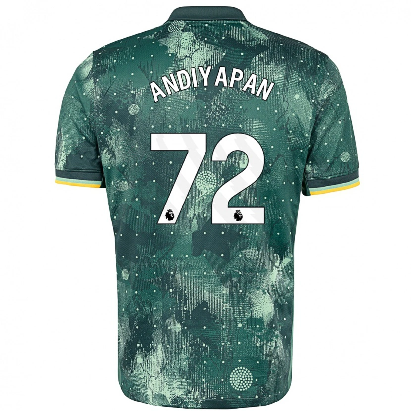 Danxen Kid William Andiyapan #72 Mint Green Third Jersey 2024/25 T-Shirt