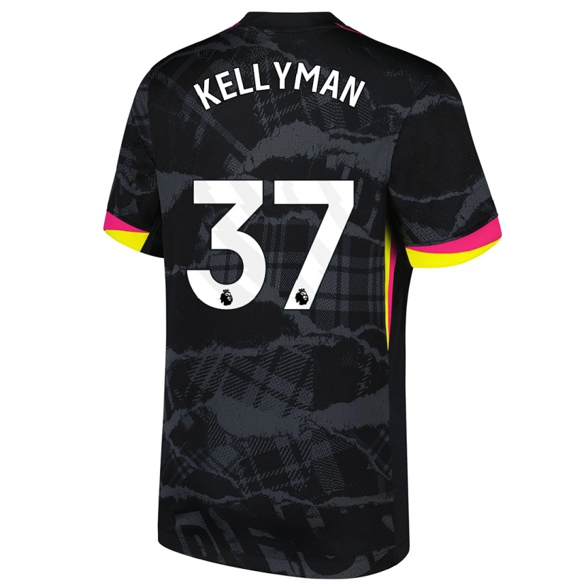 Danxen Kid Omari Kellyman #37 Black Pink Third Jersey 2024/25 T-Shirt