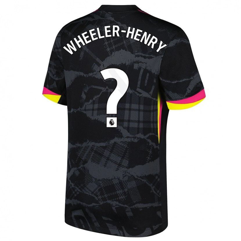 Danxen Kid Joseph Wheeler-Henry #0 Black Pink Third Jersey 2024/25 T-Shirt