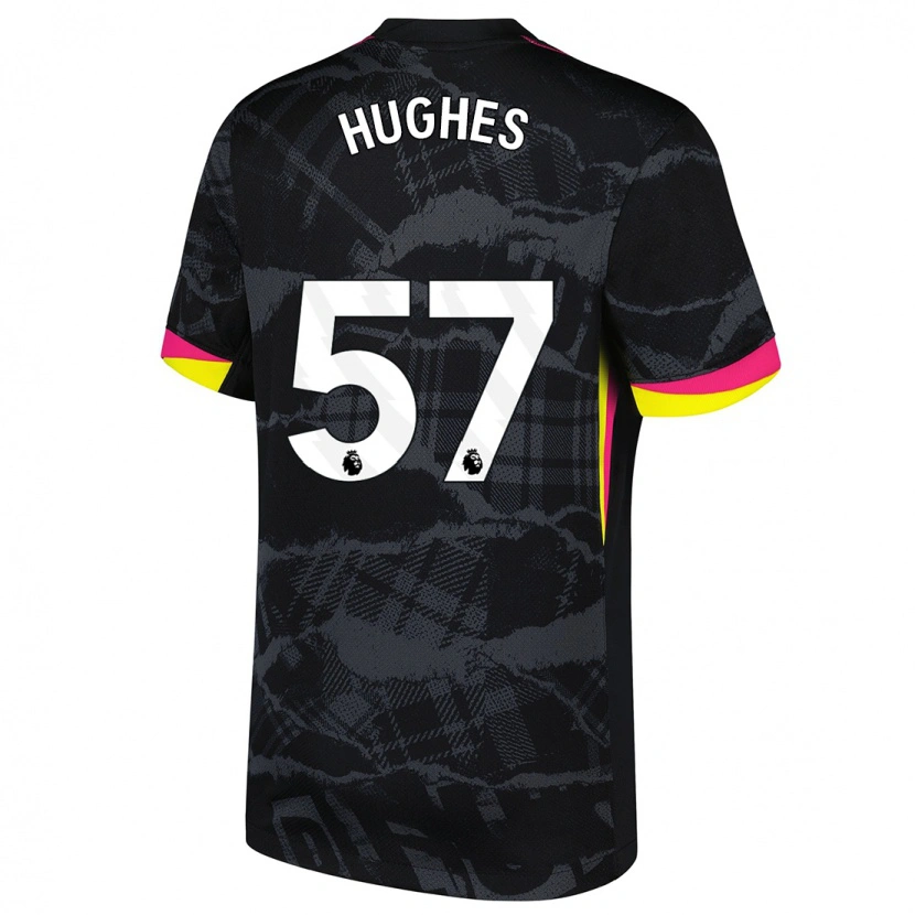 Danxen Kid Brodi Hughes #57 Black Pink Third Jersey 2024/25 T-Shirt