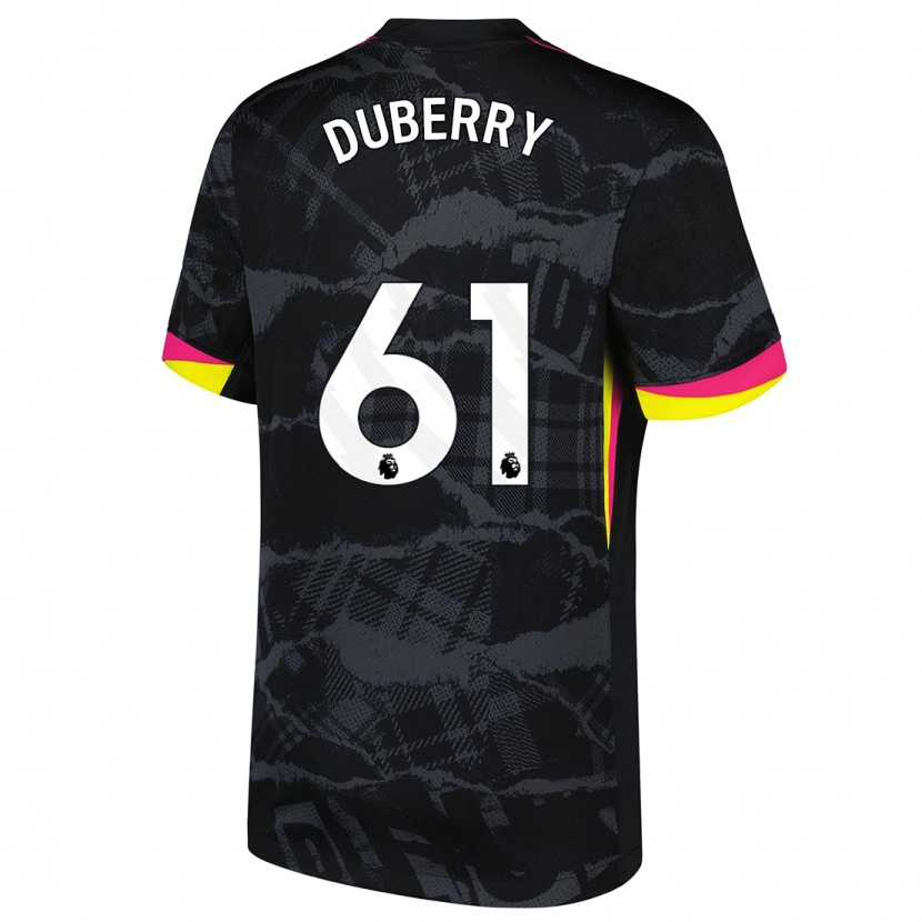 Danxen Kid Zain Silcott-Duberry #61 Black Pink Third Jersey 2024/25 T-Shirt