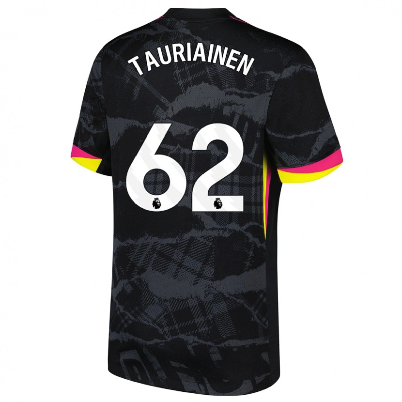 Danxen Kid Jimi Tauriainen #62 Black Pink Third Jersey 2024/25 T-Shirt