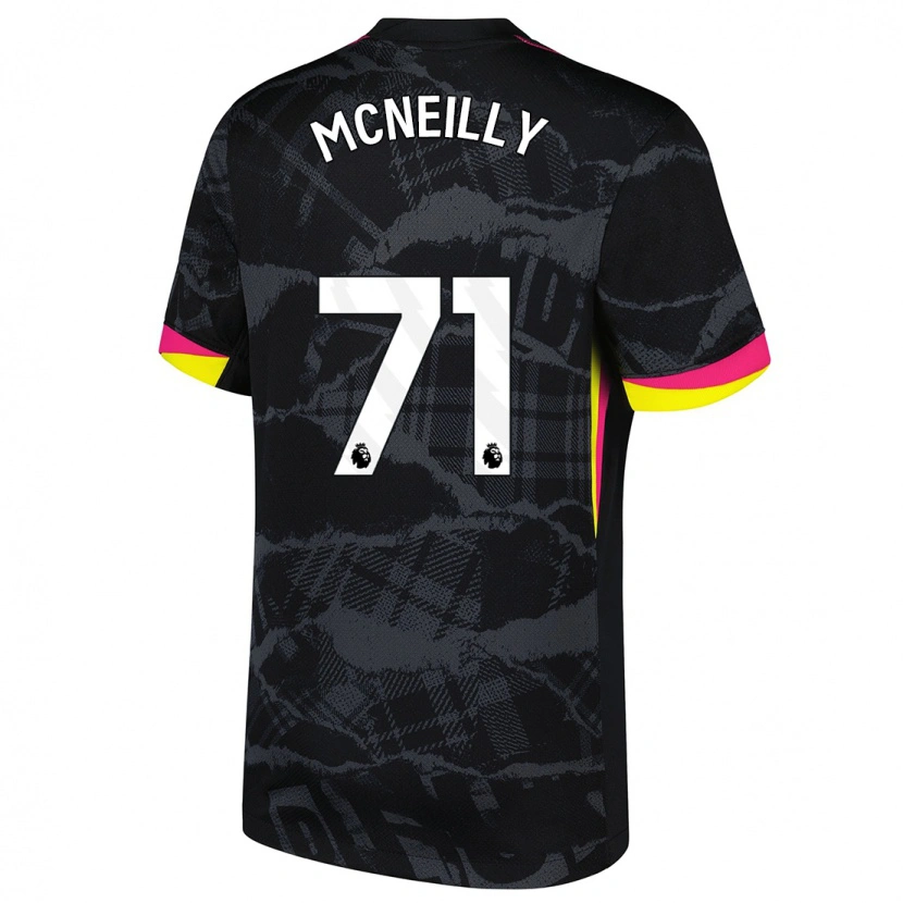 Danxen Kid Donnell Mcneilly #71 Black Pink Third Jersey 2024/25 T-Shirt