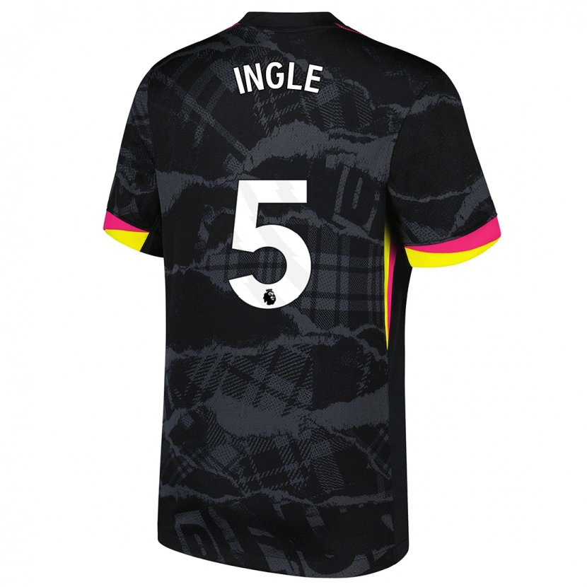 Danxen Kid Sophie Ingle #5 Black Pink Third Jersey 2024/25 T-Shirt