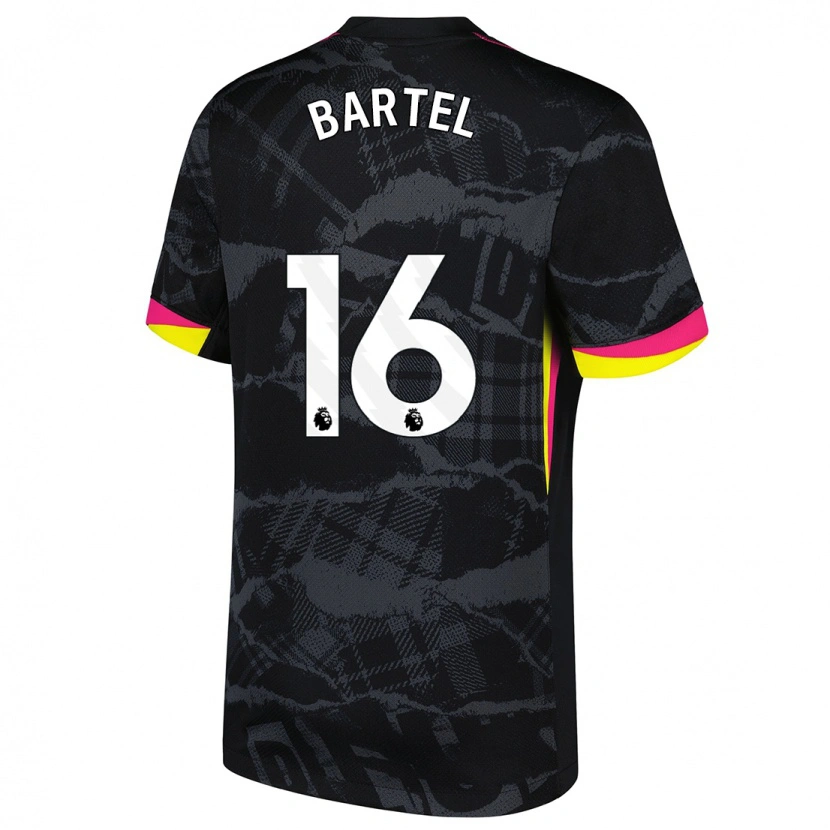 Danxen Kid Júlia Bartel #16 Black Pink Third Jersey 2024/25 T-Shirt