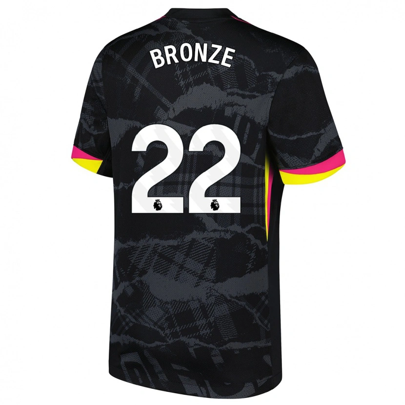 Danxen Kid Lucy Bronze #22 Black Pink Third Jersey 2024/25 T-Shirt