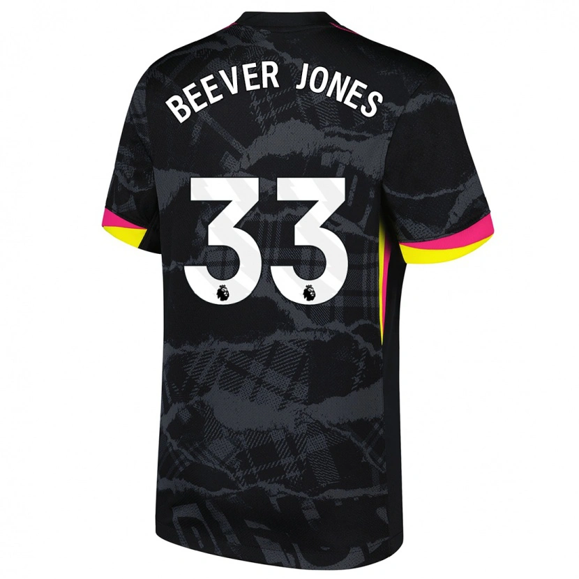 Danxen Kid Aggie Beever-Jones #33 Black Pink Third Jersey 2024/25 T-Shirt