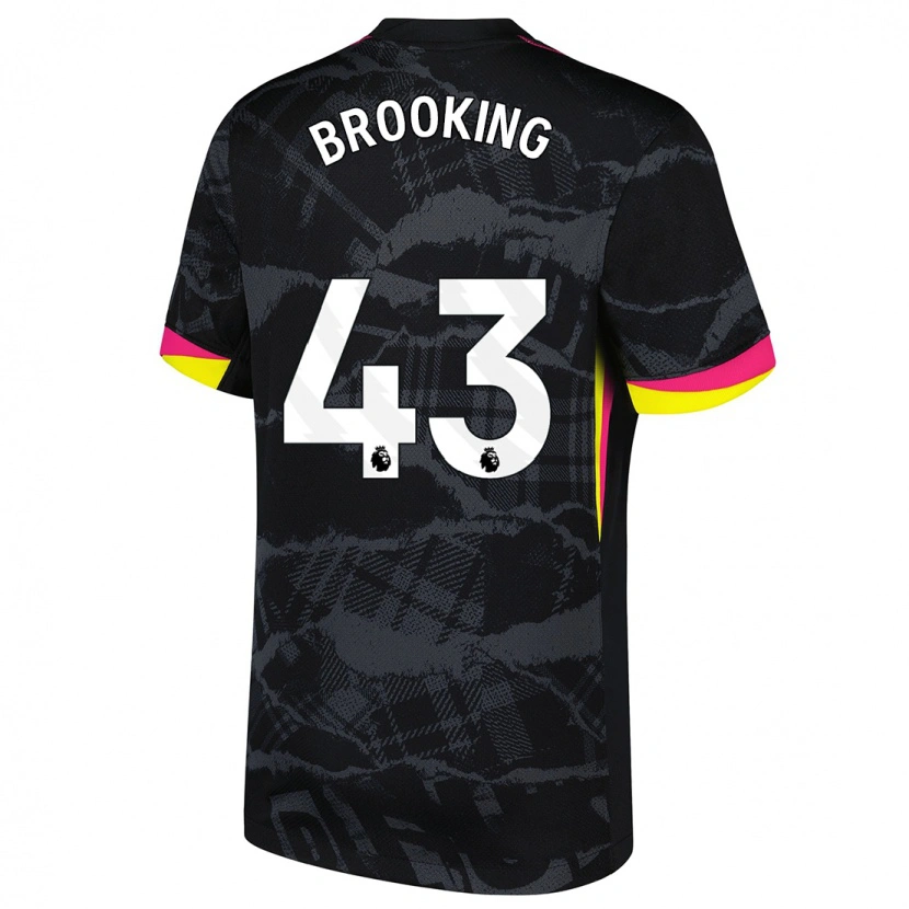 Danxen Kid Josh Brooking #43 Black Pink Third Jersey 2024/25 T-Shirt