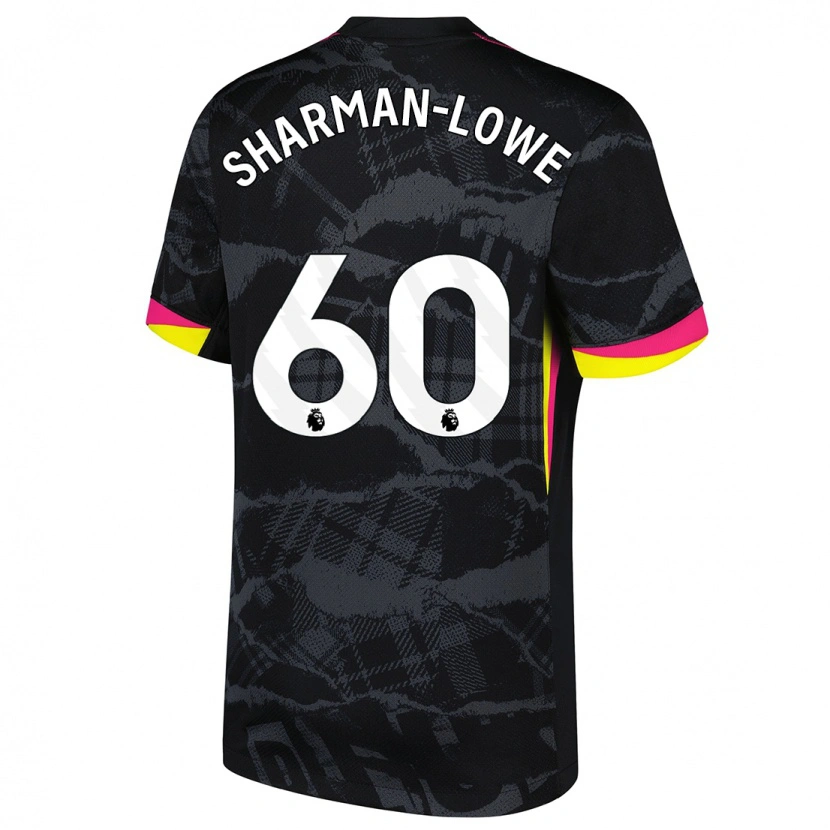 Danxen Kid Teddy Sharman-Lowe #60 Black Pink Third Jersey 2024/25 T-Shirt