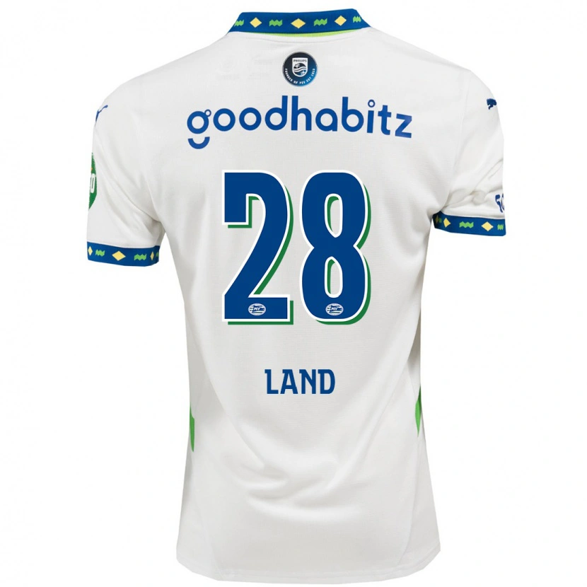 Danxen Kid Tygo Land #28 White Dark Blue Third Jersey 2024/25 T-Shirt