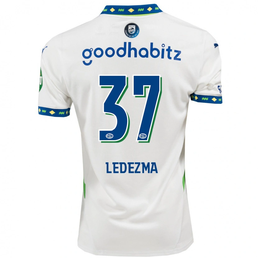 Danxen Kid Richard Ledezma #37 White Dark Blue Third Jersey 2024/25 T-Shirt