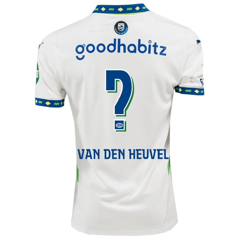 Danxen Kid Tim Van Den Heuvel #0 White Dark Blue Third Jersey 2024/25 T-Shirt