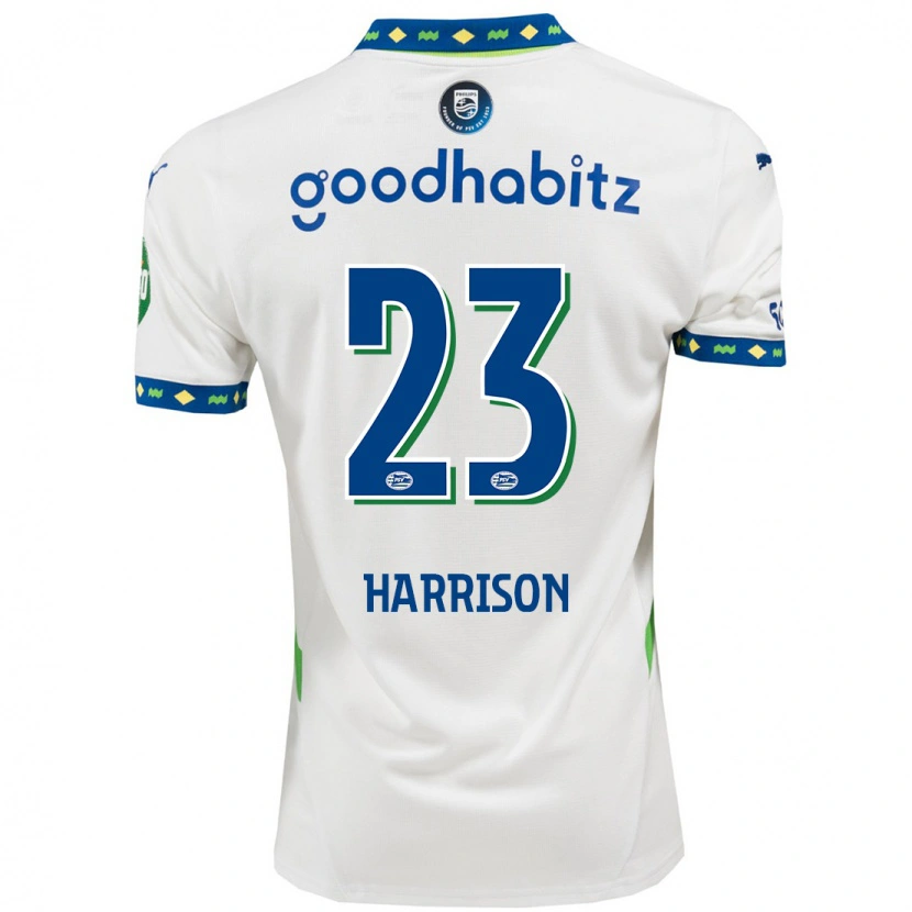 Danxen Kid Amy Harrison #23 White Dark Blue Third Jersey 2024/25 T-Shirt